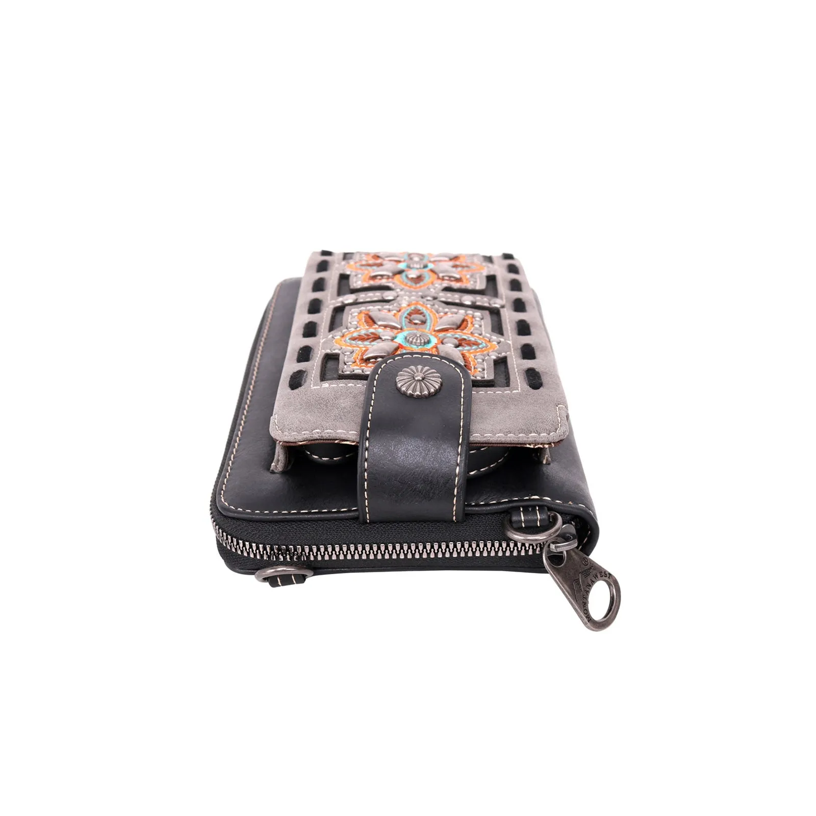 MW994-183   Montana West Embroidered Collection Phone Wallet/Crossbody