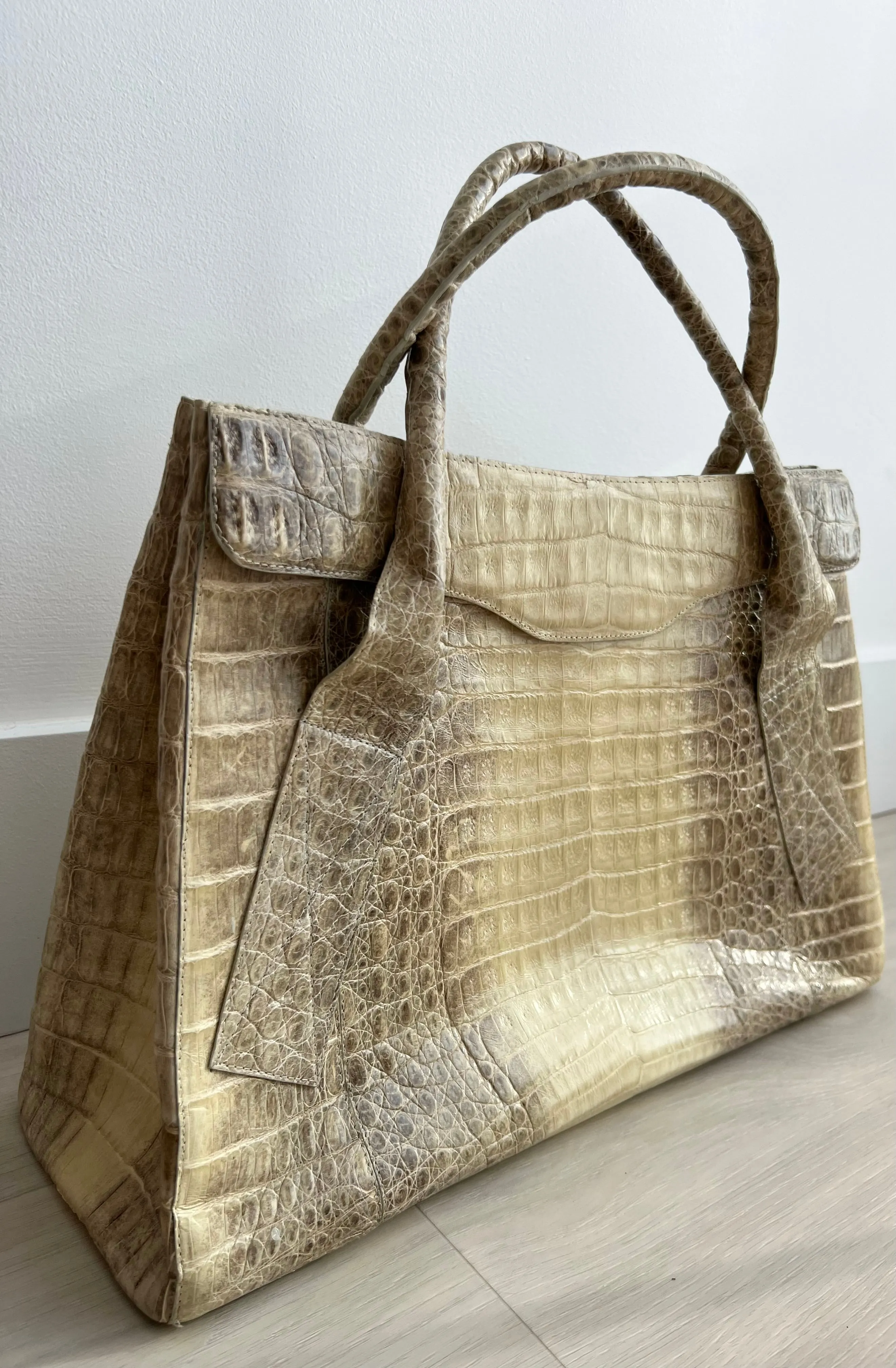 Nancy Gonzalez Crocodile Top Handle Bag