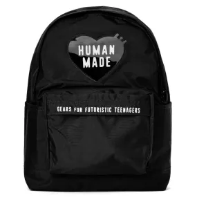 Nylon Heart Backpack - Black