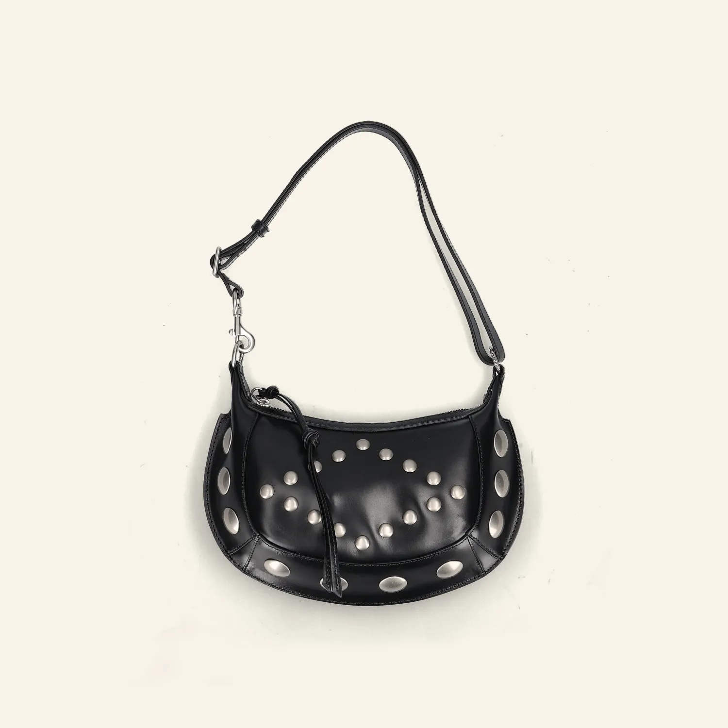 OSKAN MOON BAG | Black/Silver