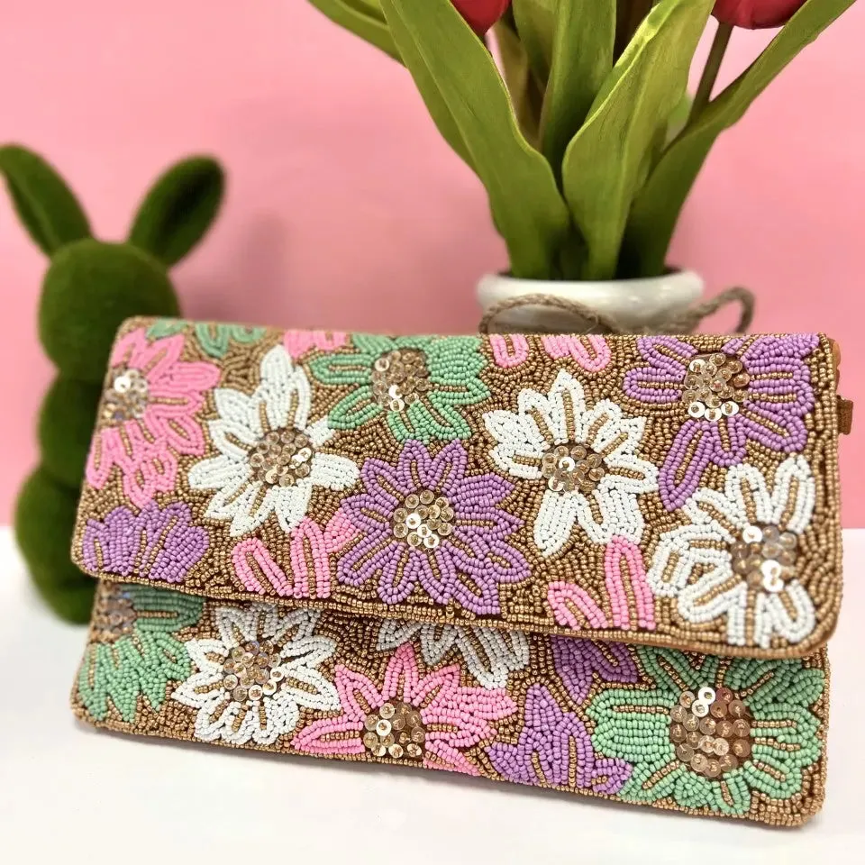 Pastel Flower Clutch