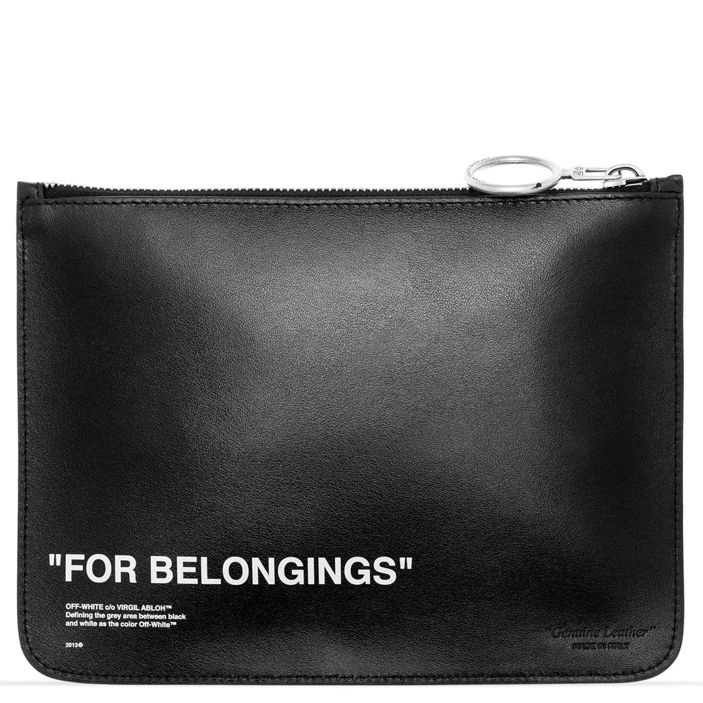 Quote Pouch - Black/White