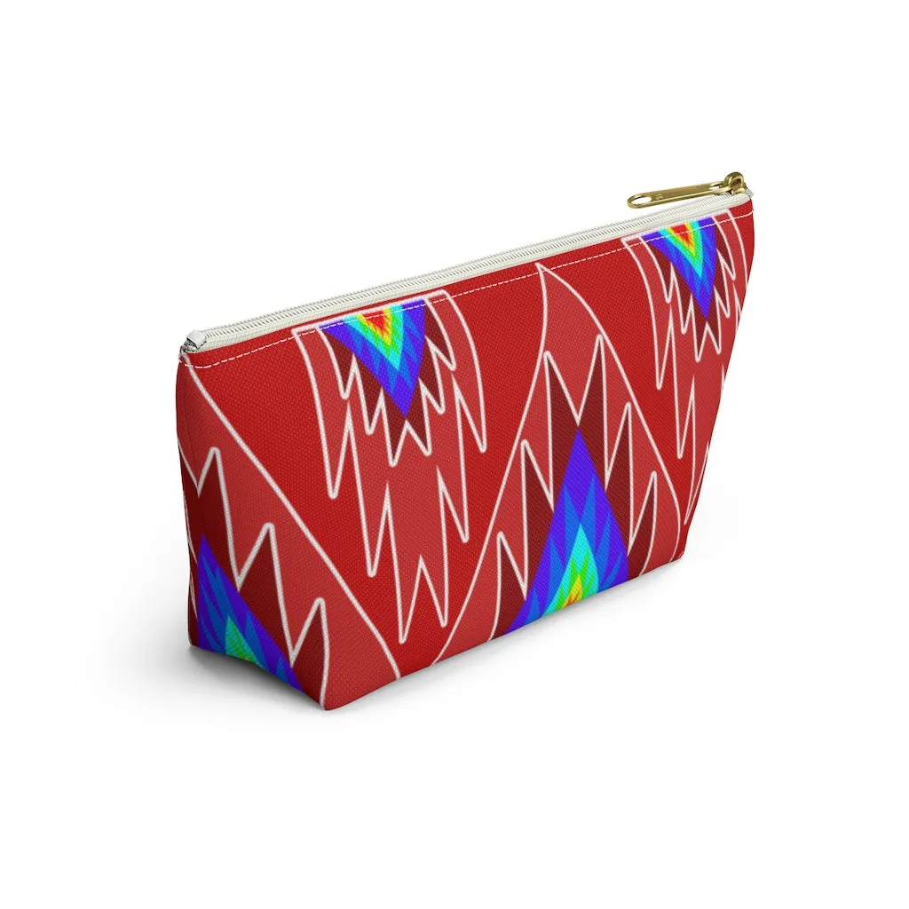 Red Geo Accessory Bag