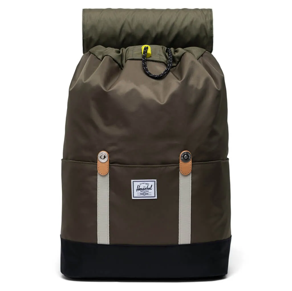 Retreat Small Backpack - Ivy Green/Black/Pelican