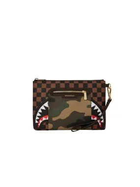 Sip Camo Accent Cross-Over Clutch - Multicolor