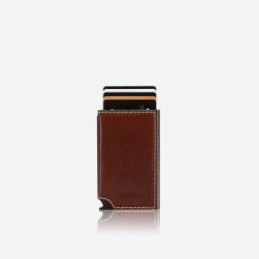 Slim Card Slide Wallet, Mocha