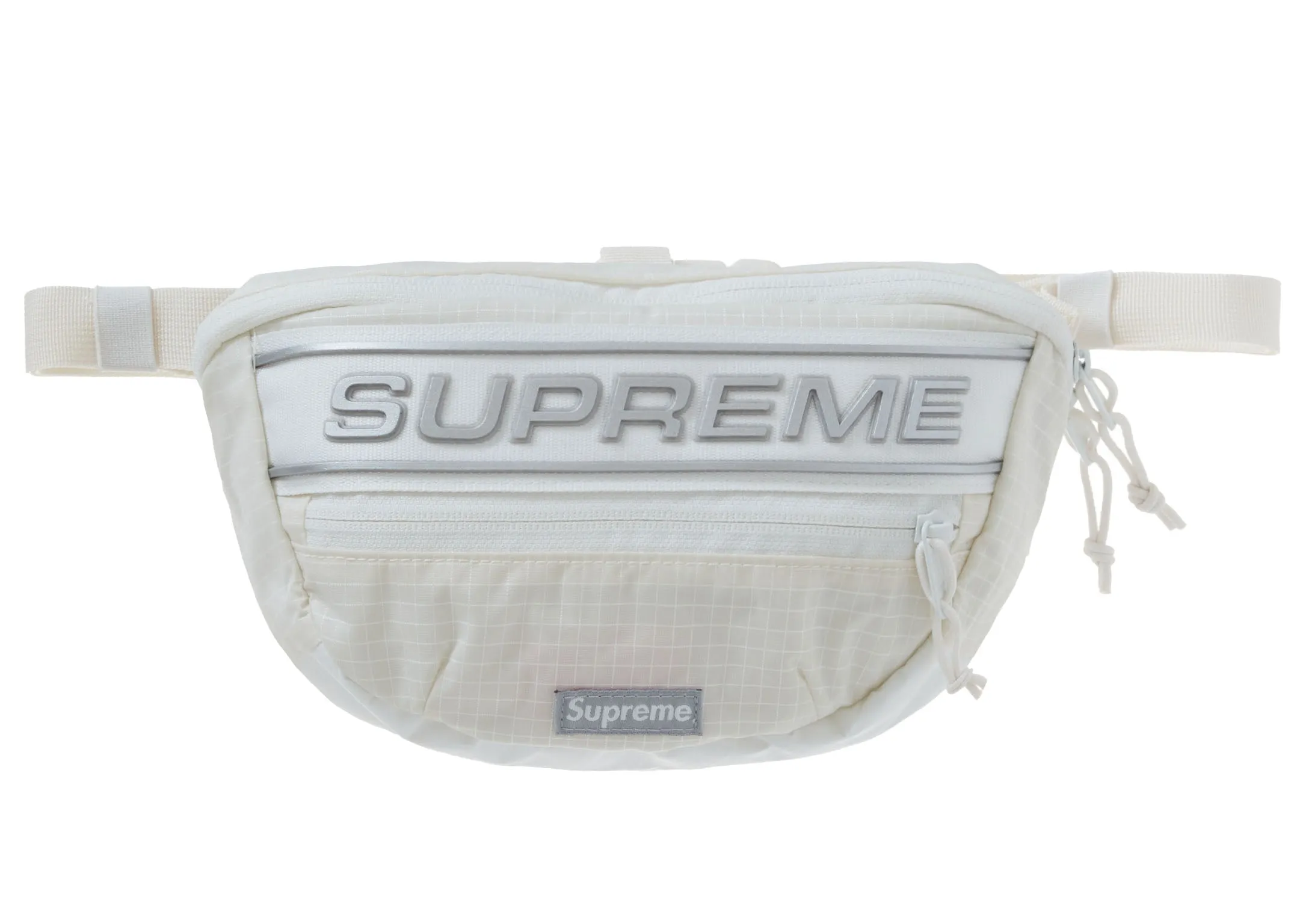 Supreme Logo Waist Bag White