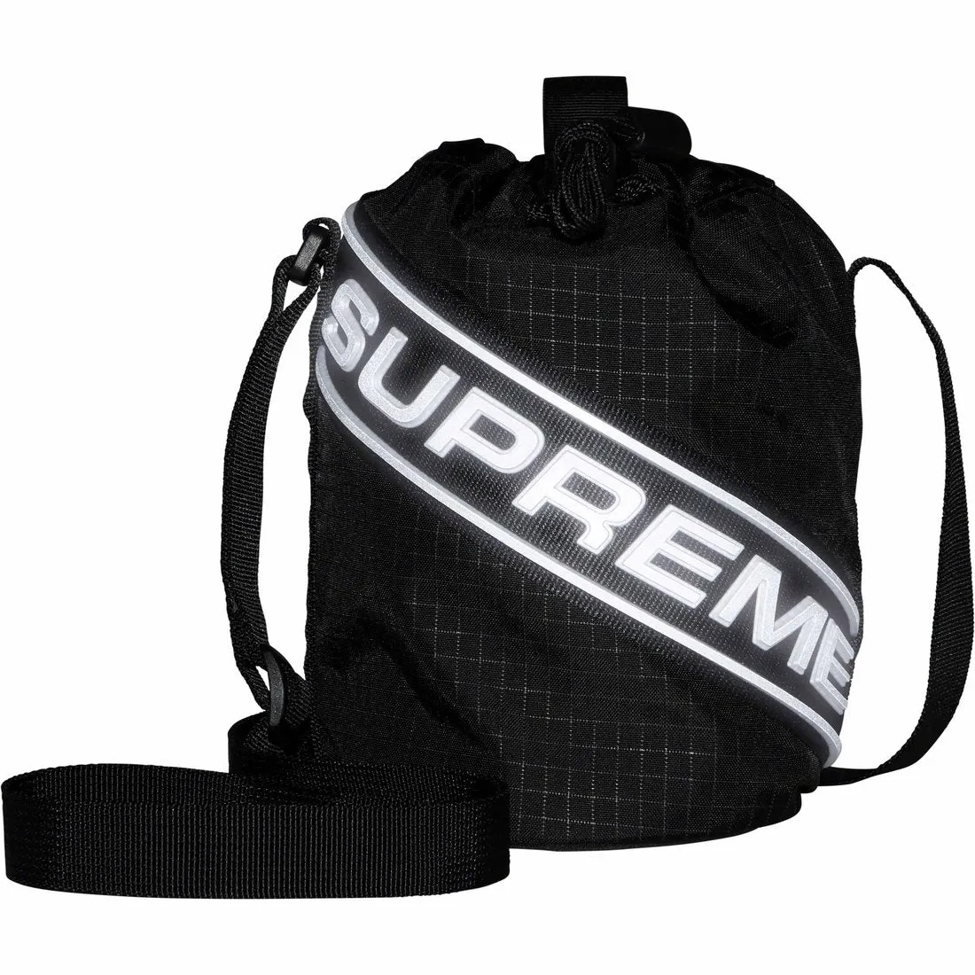 SUPREME SMALL CINCH POUCH-BLACK