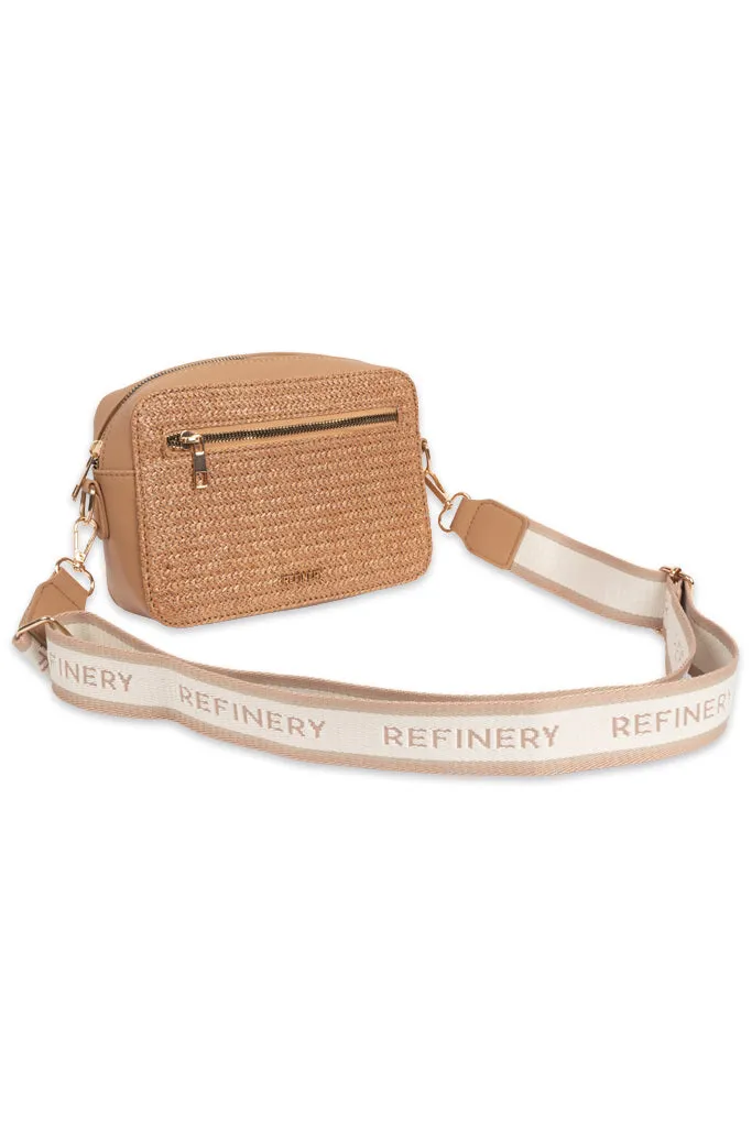 Textured Crossbody Bag _ 150499 _ Natural