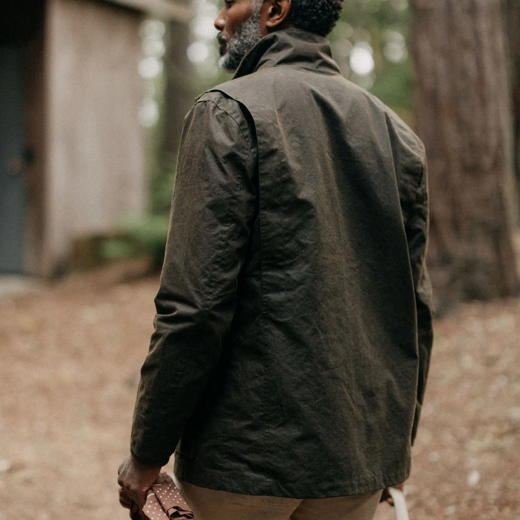 The Clutch Jacket in Soil Waxed Canvas