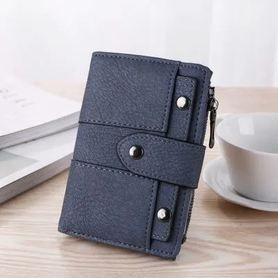 USA Women Wallet Leather Zip Coin Purse Clutch Handbag Small Mini Card Holder Short Purse Coin ID Credit Card PU Handbag