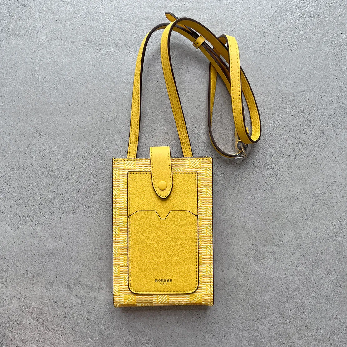 Vertical Pouch Canvas/Linen, Yellow