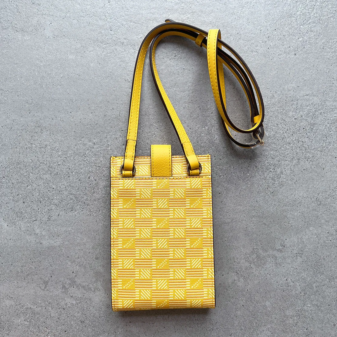 Vertical Pouch Canvas/Linen, Yellow